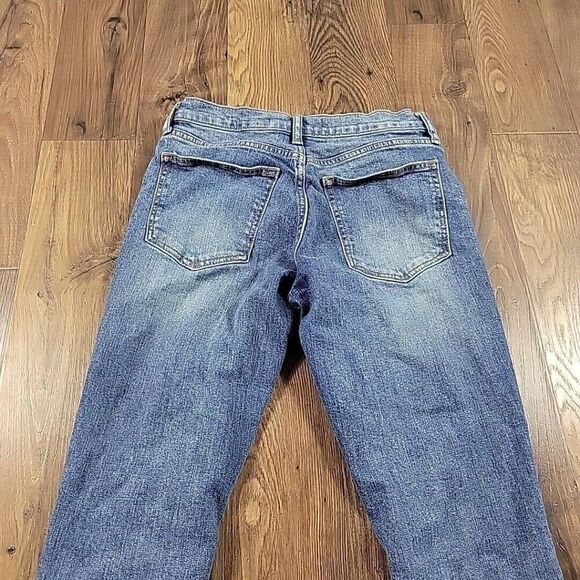 Gap Jeans Womens 27R Best Girlfriend Distressed Denim Medium Dark Wash - Picture 8 of 8